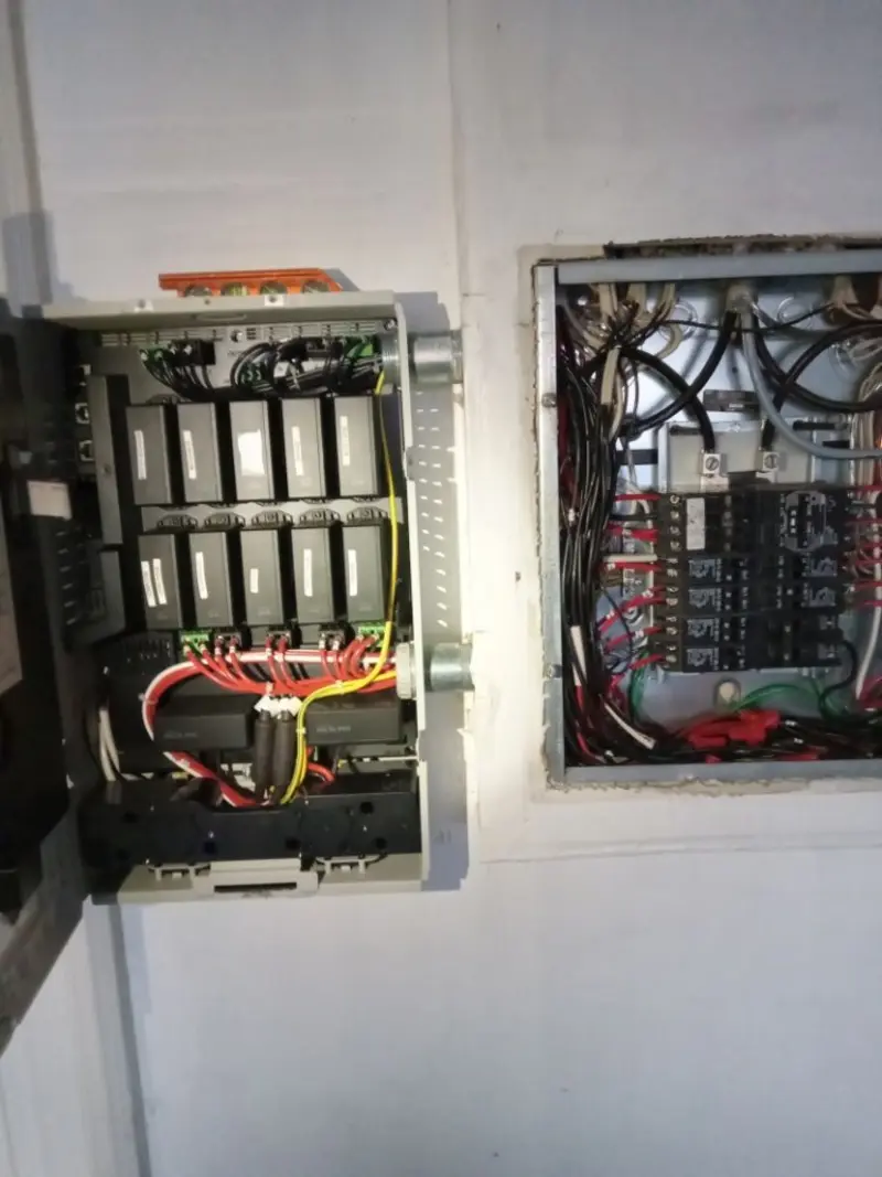 Electrical panel upgrade completed for Security Camera Wiring in Moraga